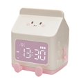 thumbnail image 2 of Alarm Clock Silent Snooze Function Digital Clock for Student Kids Girls Boys Pink, 2 of 8