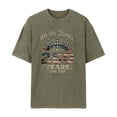 thumbnail image 3 of Mens Shirts USA 250th Anniversary Shirt for Men, 250 Anniversary Printed Short Sleeve T-Shirt American Flag Printed Patriotic Tee, 4th of July CrewNeck Short Sleeve Patriotic Men Tops Army Green L, 3 of 5