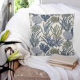thumbnail image 3 of Pillow Covers 20x20 Set of 2, Blue Coral Coastal Square Throw Pillow Covers for Couch/Sofa/Living Room, Summer Beach Nautical Ocean Decorative Soft Pillowcases for Couch Throw Pillows, 3 of 7
