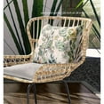 thumbnail image 4 of Amrita Sen Watercolor Lilac Bulb Broadcloth Indoor Outdoor Double Sided Cushion, Zippered, White Green, 4 of 5