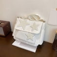 thumbnail image 2 of Messenger Bag for Women Star Design Adjustable Messenger Bag White, 2 of 4