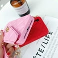 thumbnail image 6 of Wallet Case Compatible with iPhone 14 Pro, Cute Light Luxury Bag Design, Purse Flip Card Pouch Cover Soft Silicone Case with Handstrap Long Shoulder Strap (Pink, iPhone 14 Pro), 6 of 16