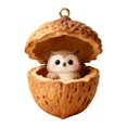 thumbnail image 1 of Adornos de animales del bosque en forma de bellota, decoraciones navideñas de acrílico para el árbol de Navidad, 2D, 1 of 7