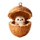 thumbnail image 1 of Adornos de animales del bosque en forma de bellota, decoraciones navideñas de acrílico para el árbol de Navidad, 2D, 1 of 7