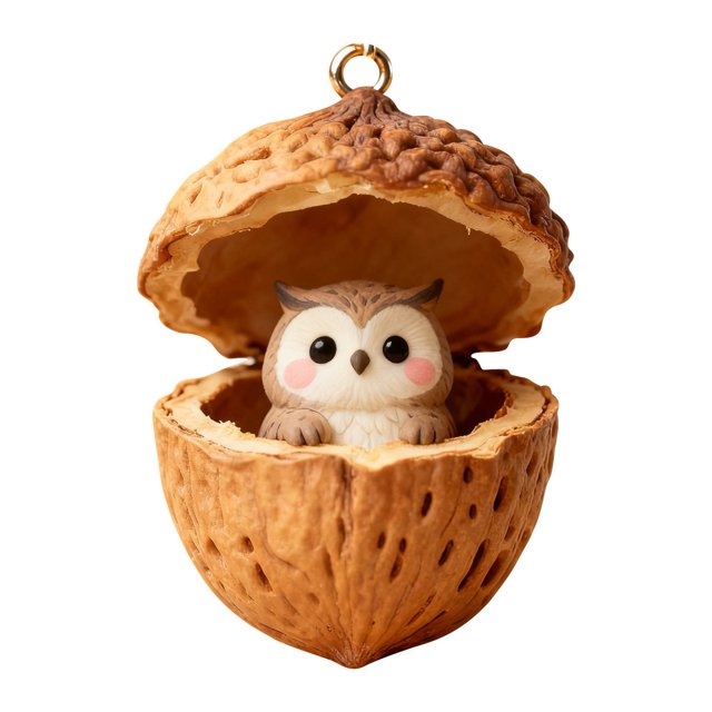 Adornos de animales del bosque en forma de bellota, decoraciones navideñas de acrílico para el árbol de Navidad, 2D