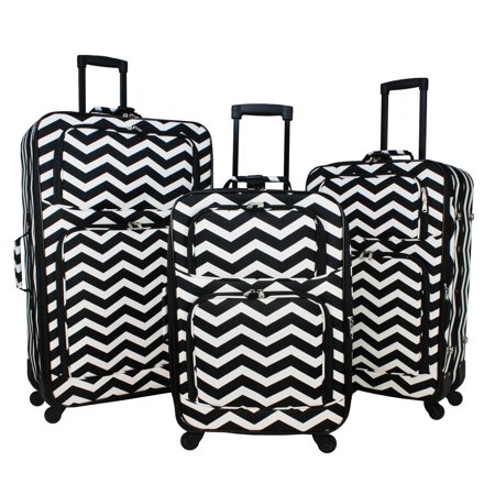 World Traveler 3-Piece Rolling Expandable Spinner Luggage