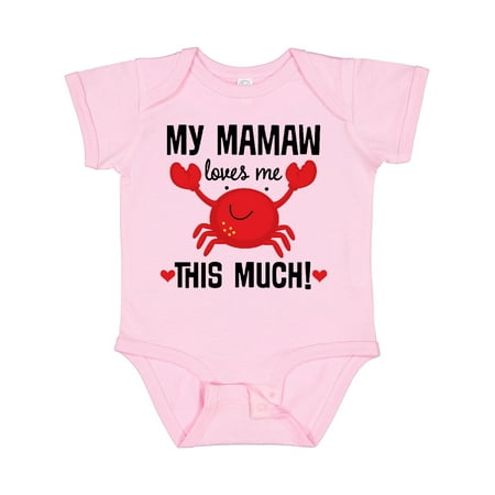 

Inktastic Mamaw Loves Me Grandson Gift Baby Boy or Baby Girl Bodysuit