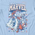 thumbnail image 3 of Marvel Comics Retro Men's Avengers Star Spangled Heroes T Shirt (Light Blue, S-XXL), 3 of 4