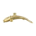 thumbnail image 2 of Goldfish Shape Brass Drawer Knob Single Hole Cabinet Handle Cupboard Pull, 2 of 9