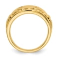 thumbnail image 2 of 14K Yellow Gold Ring Band Themed Polished Ladies Claddagh, 2 of 5