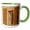 Green/White, variant on 3drose, Morocco, Marrakech. Badii Palace, 11oz Two-tone Black Mug