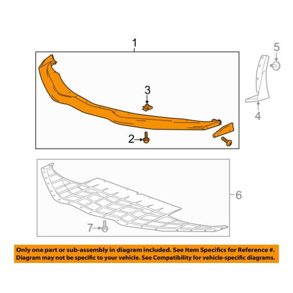 Chevrolet GM OEM Corvette Spoiler-Front Bumper Grille Grill-Spoiler 22922352