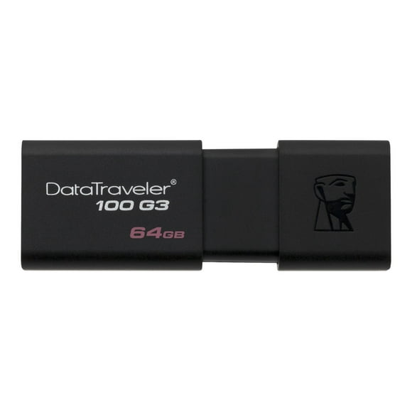 Kingston DataTraveler 100 G3 - USB flash drive - 64 GB - USB 3.0 - black