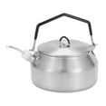 thumbnail image 2 of 1L Camping Water Kettle Water Boiler Kitchenware Cooking Teapot Coffee Pot Teakettle for Backpacking Barbecue Travel Campfire, 2 of 9