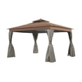 thumbnail image 1 of Garden Winds Replacement Canopy Top Cover for the Allen Roth Finial Gazebo -Standard 350 - Stripe Canyon, 1 of 8