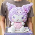 thumbnail image 4 of Nuevo regalo Sanrio muñeco de peluche suave Kuromi serie sorpresa negro y morado postura sentada decoración de habitación juguete niños regalo kawaii, 4 of 5