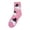 Pink, variant on Women's Funny Halloween Crew Socks, Cute Ghost Witch Hat Mid Calf Novelty Sock, Boo Basket Stuffers, Cozy Warm Home Lounge Socks