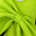 thumbnail image 6 of AURA Plus Size Women Sexy V Neck Big Bow High Waist Split Maxi Party Dress Elegant Bodycon Evening Gown, 6 of 7