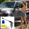 thumbnail image 5 of WWV High Pressure Hose Nozzle Sprayer Multi Function Water Jet with 3 Spray Modes Fits 1/2 and 3/4 Hoses for Car Wash Garden Patio Window Cleaning Kit, 5 of 7