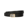 thumbnail image 2 of Men's 1 1/8" Black Cut-To-Fit One-Size-Fits-All Feather Edged Plain Leather Dress Belt, 2 of 5