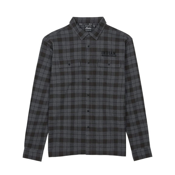 Indian Motorcycle Men's Chicago Plaid Shirt, Black - XL - 283327909