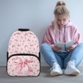 thumbnail image 2 of HUIACONG Big Baseball Bow School Backpack for Boys Girls Ages 6-18 Water Resistant Multi Pocket Padded Adjustable Straps Large Capacity Bookbag for Elementary Middle High School Daily Use, 2 of 7