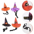 thumbnail image 4 of 4Pcs Decorative Pet Hats Halloween Themed Cat Hats Multi-function Witch Hats Cat Accessory, 4 of 8