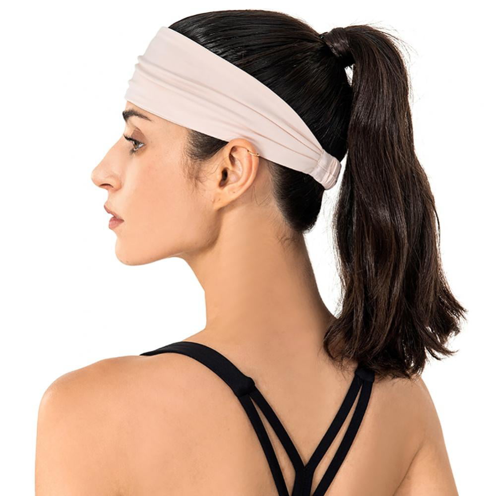 Details about   Elastic Wide Headband Hairband Running Yoga Turban Soft Head Wrap Accessories 