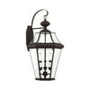 Livex Lighting - Georgetown - 3 Light Outdoor Wall Lantern in Traditional Style