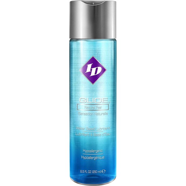 ID Glide Natural Feel Water Based Personal Lubricant, 8.5 oz