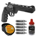 thumbnail image 1 of Pistola Revolver Crosman 5 Tanques CO2 + 1700 Munciones Tiro Kit De Uso Deportivo Crosman CCP8B2, GC12-500, DP-EX-4.5, DBB-177, 1 of 5