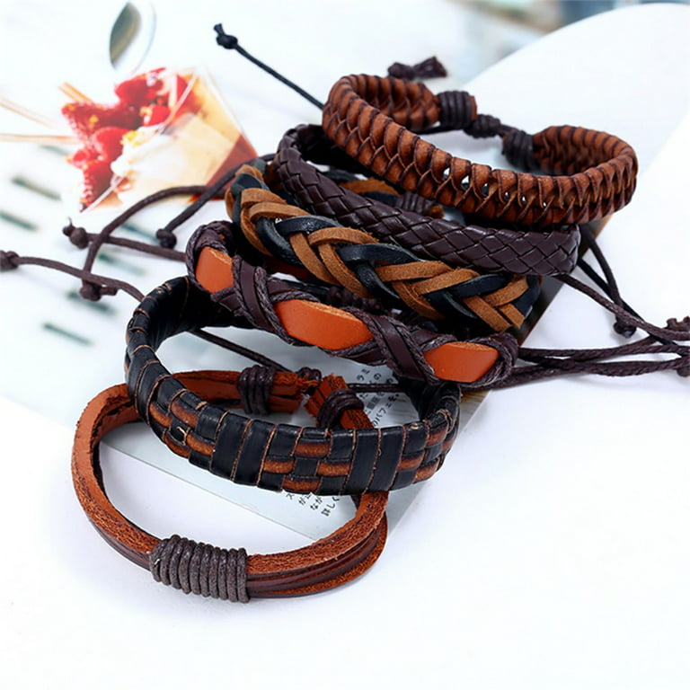 gyujnb Bracelet Making Kit Braided Leather Vintage Jewelry Hand-woven  Multi-layer Bracelet Bracelet Bracelets Bracelets for Women