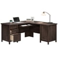 thumbnail image 4 of Pemberly Row Coastal Engineered Wood L-Shaped Computer Desk in Coffee Oak, 4 of 18