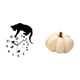 thumbnail image 5 of Reloj Colgante Silencioso Con Forma De Gato Y Almohada De Peluche De Calabaza De Halloween, Cojín Decorativo Para Sala De Estar, Dormitorio, Escuela Y Hogar., 5 of 8