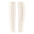 thumbnail image 2 of fenteer Women Leg Warmers Accessories Footless Socks for Living Room Outdoor Bedroom White, 2 of 8