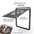 thumbnail image 3 of Cat Door Screen Pet Interior Lockable Magnetic Flap Screen Dog Mesh Fence Gate, 3 of 5