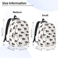 thumbnail image 3 of Bixox Dachshund Dog Printing Canvas Backpack Lightweight Casual Travel Backpack School Backpack Fits 15.6 Inch Notebook, 3 of 5