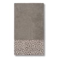 thumbnail image 3 of Authentic Hotel and Spa  Turkish Cotton Cheetah Jacquard Trim Dark Grey 4-piece Towel Set, 3 of 5
