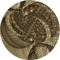 thumbnail image 1 of Ahgly Company Machine Washable Indoor Round Transitional Copper Brown Area Rugs, 5' Round, 1 of 7