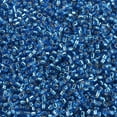 thumbnail image 3 of MIYUKI Beads Small Cylinder Japanese Seed Beads 15/0 (DBS0149) Silver Lined Capri Blue 1.1x1.3mm Hole: 0.7mm 3500pcs/10g, 3 of 5