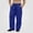 Blue, variant on Babcutegg Mens Fleece Lined Wide Leg Sweatpants Drawstring Waist Loose Fit Casual Athletic Pants with Pockets Size L
