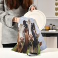thumbnail image 6 of Dreamtimes Funny Cows Kitchen Towels 18x28inch Ultra Soft Absorbent Quick Drying Kitchen Dish Towels Washable Cleaning Cloths Hand Towels Tea and Bar Towels, 1 Pack, 6 of 7