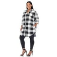 thumbnail image 5 of White Mark Women's Plus Size Light Weight Plaid Print Tunic with Pockets, 5 of 6