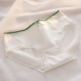 thumbnail image 3 of Ropa interior de M-XL para mujer, braguitas cómodas de cintura media, bragas florales sin costuras, lencería Sexy de encaje, 3 of 5