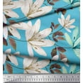 thumbnail image 2 of Soimoi polyester Crepe Fabric Leaves & Wild Flower Print Fabric by Yard 52 Inch Wide, 2 of 3