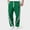 Green, variant on Men's Athletic Striped Pants – Color Blocked Baggy Sweatpants – Straight Leg Trousers with Side Stripes – Elastic Waist Casual Joggers – Available in Red, Black, Grey, Green – Sizes S-XXXL