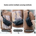 thumbnail image 4 of Men's Chest Bag Adjustable Waist Bag Outdoor Sports Shoulder Bag Messenger Bag No Pilling Suitable As A Gifts For Boyfriends Zipper Bag, 4 of 6