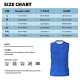 thumbnail image 6 of Easygdp Blue Glitter Men's Breathable Tank Tops Sleeveless Sporty T Shirts for Basketball, Mountaineering, Bodybuilding -XX-Large, 6 of 8