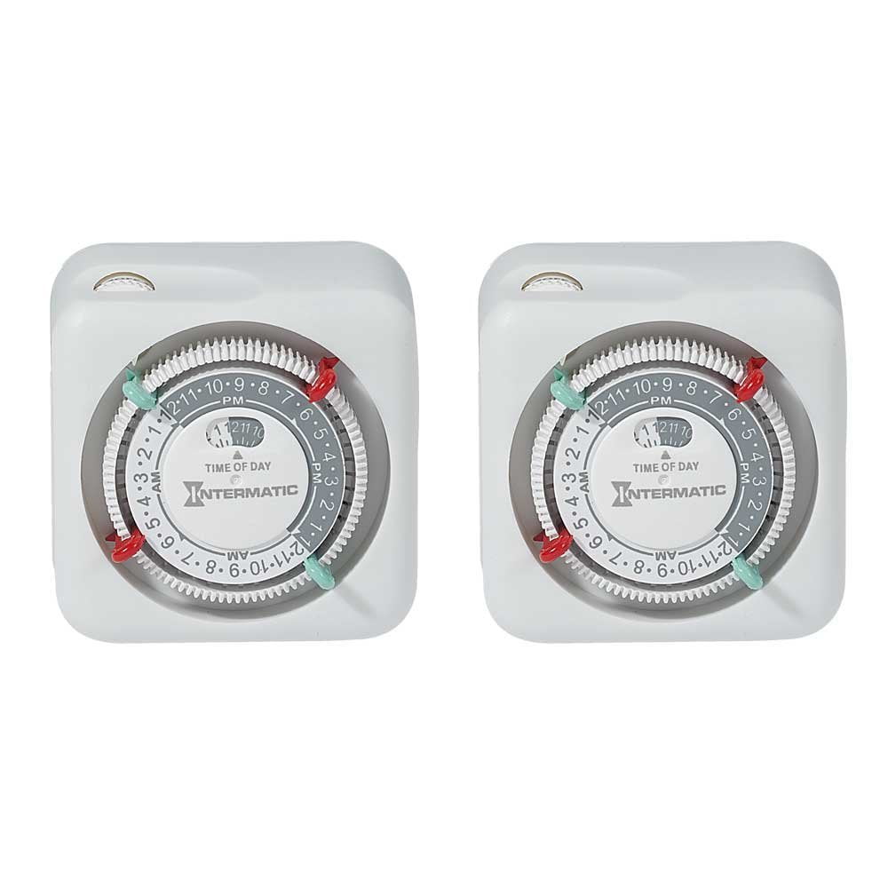 Intermatic Tn111k 15 Amp Lamp And Appliance Timer 2 Pack Walmart Com