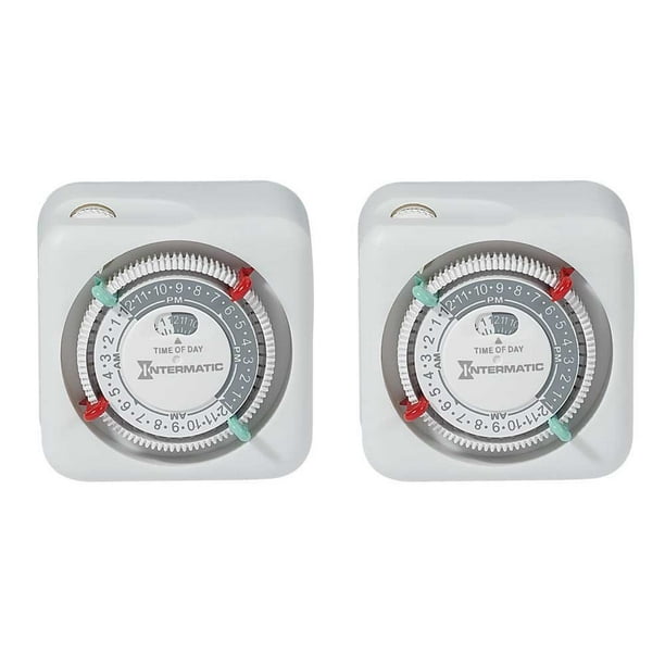 Intermatic TN111K 15Amp Lamp and Appliance Timer, 2Pack